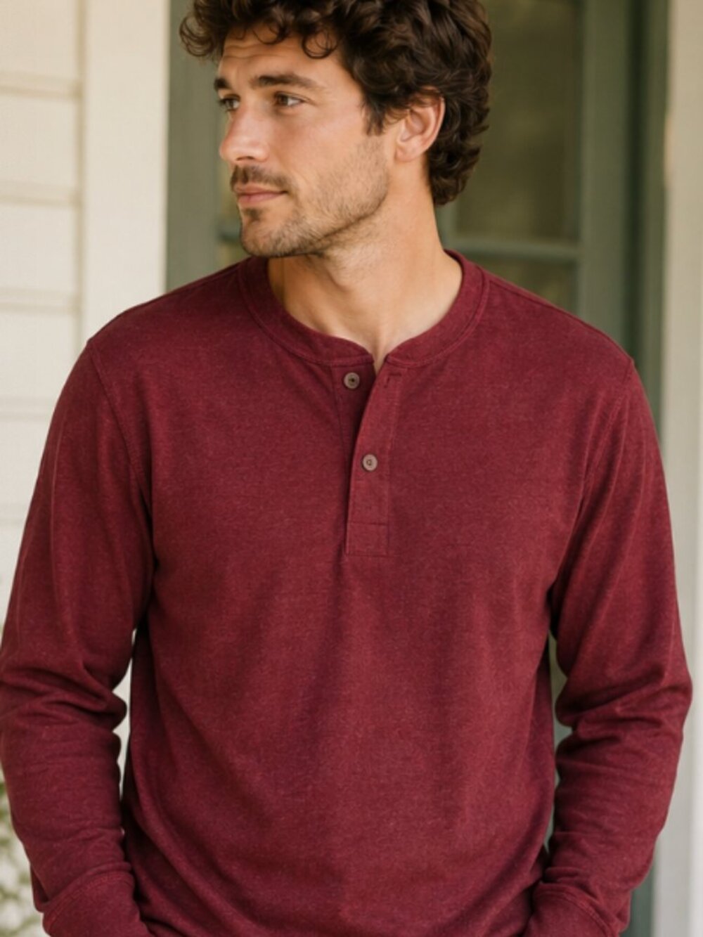 $69 LL Bean River Driver Long Sleeve Henley Shirt Size Large NWT